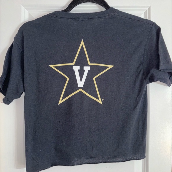 Vanderbilt university, black crop top, size extra small - Picture 3 of 3